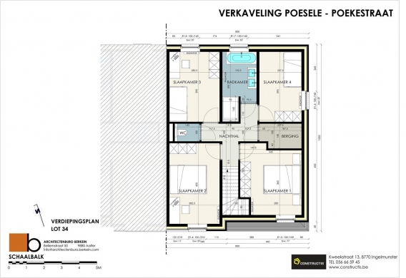 Moderne, halfopen woning met 4 slaapkamers