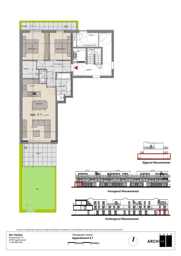 Gelijkvloers appartement te Sint-Eloois-Winkel