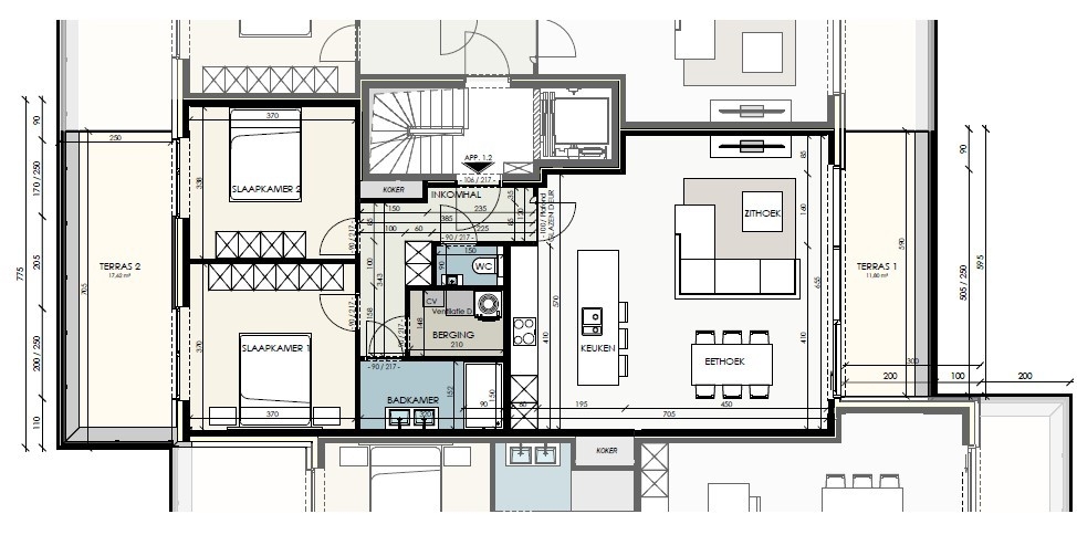 Appartement - Vaart-Zuid 13 - 9881 Bellem