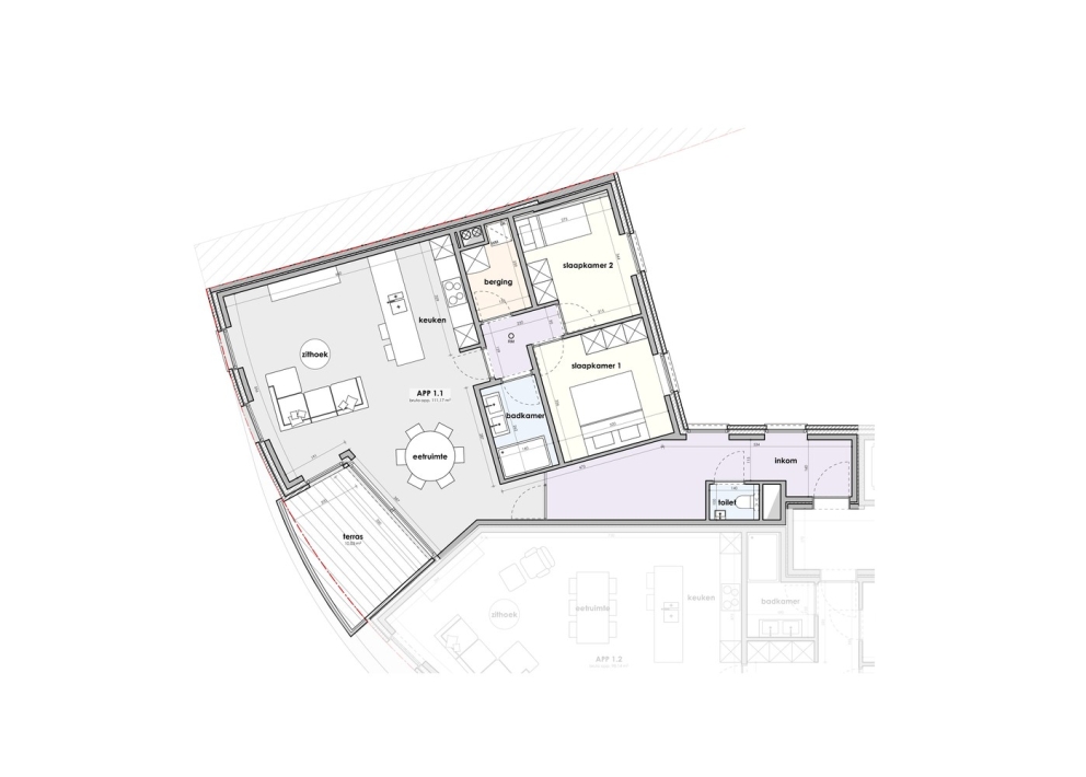 Ardooie - Residentie De Monseigneur - Appartement 1.1