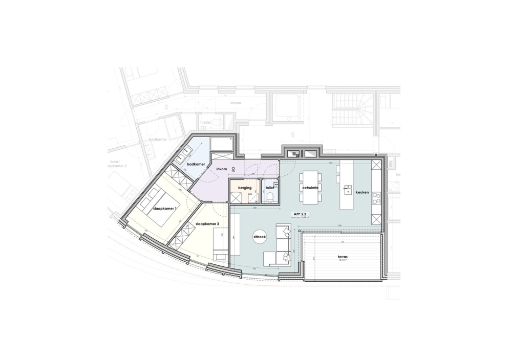Ardooie - Residentie De Monseigneur - Appartement 2.2